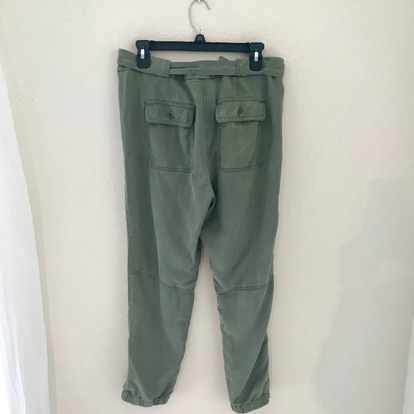 LOFT Army Green Drawstring Pants - Like New! - Picture 3 of 5